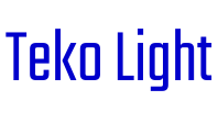 Teko Light 字体
